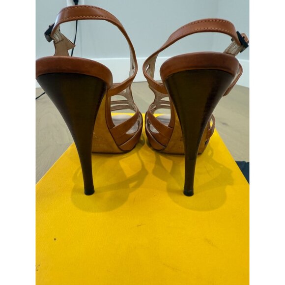 Women's Fendi Spuntata Cuoietto Scotch Caged High Heel Sandals, size EU size 37 - Picture 4 of 13
